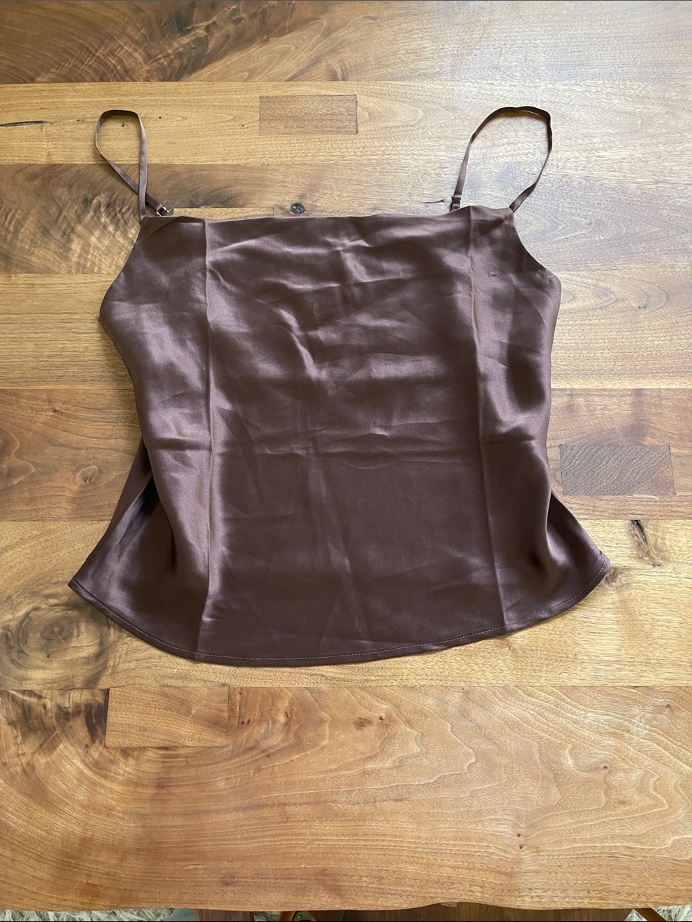 Reformation Silk camisole Sammi top - Brown sz S - Picture 3 of 6
